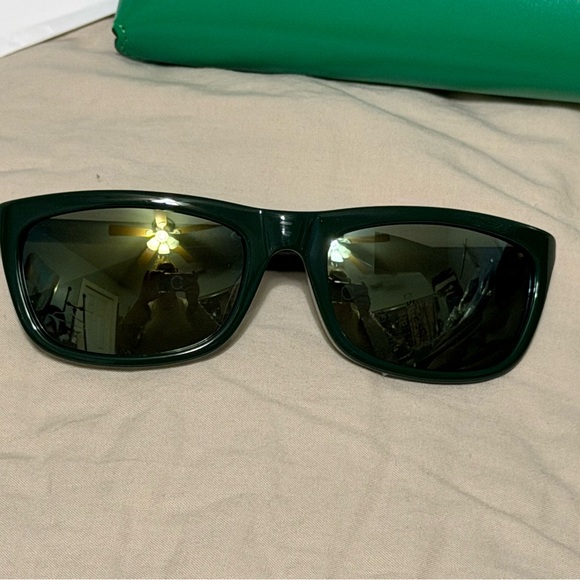 Bottega Veneta Dark Green Sunglasses with Case NWT